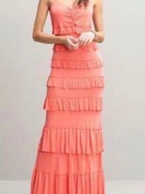 Ruffle maxi dress